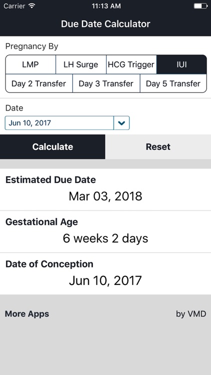 Due Date Calculator: Fertility by ViralMD