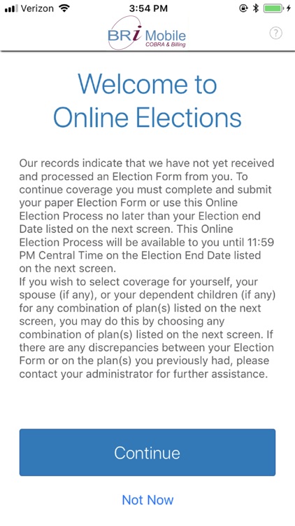 BRI Mobile: COBRA/Direct Bill