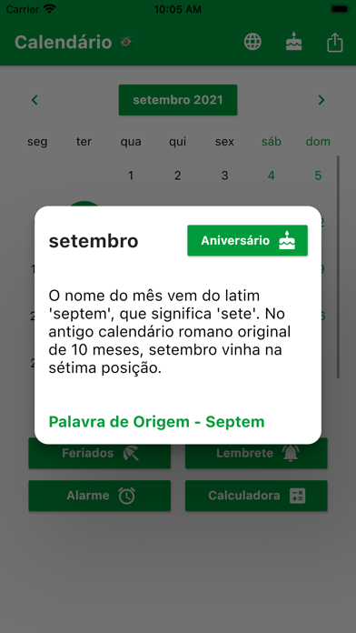 Calendário Brasileiro 2024 Screenshot