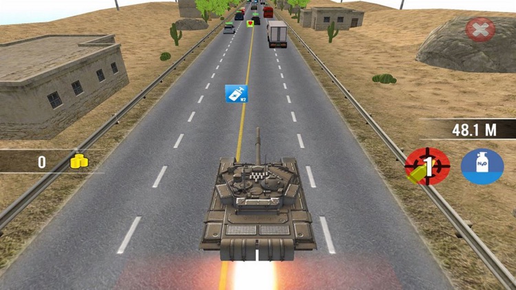 Crazy Tank: Traffic Speed