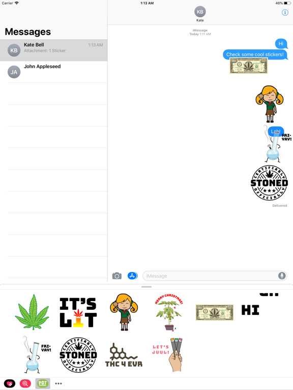 POTMoji Stickers iPad screenshot 1 - Stickers app