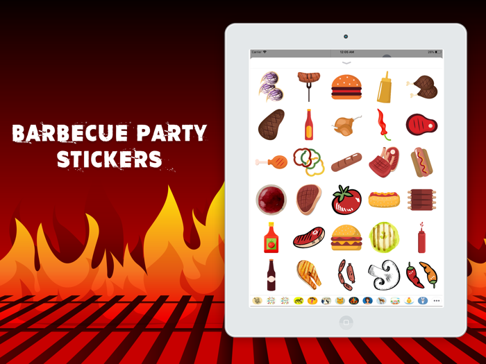 Barbecue Party Stickers