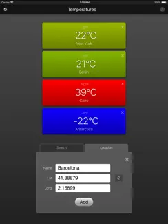 Temperatures App iPad image 4