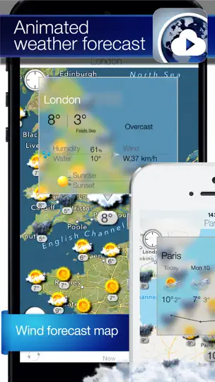 Screenshot von Wetter Und Wind Prognose auf dem iPhone 1