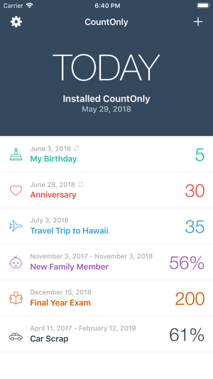 CountOnly - 簡單而美麗的倒計時應用(圖1)-速報App