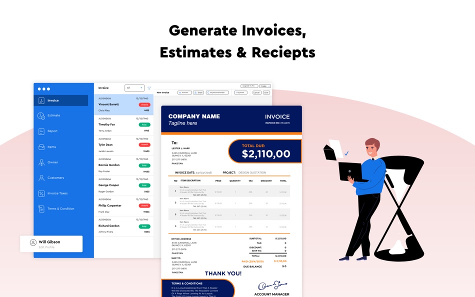 Invoice Maker Generate Receipt - 3.8 - (macOS)