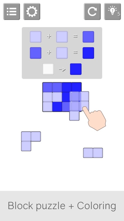 Block + Coloring Puzzle