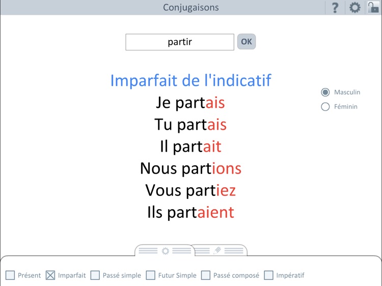 Outils école : Conjugaisons screenshot-3