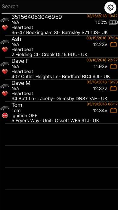 GTRAK Mobile Screenshot