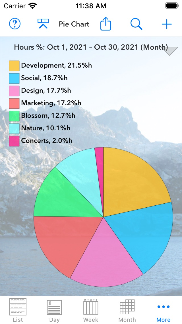 Perspectiva Calendars Charts