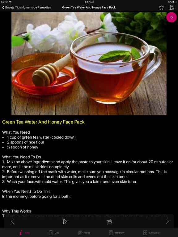 Screenshot #4 pour Beauty Tips Homemade Remedies