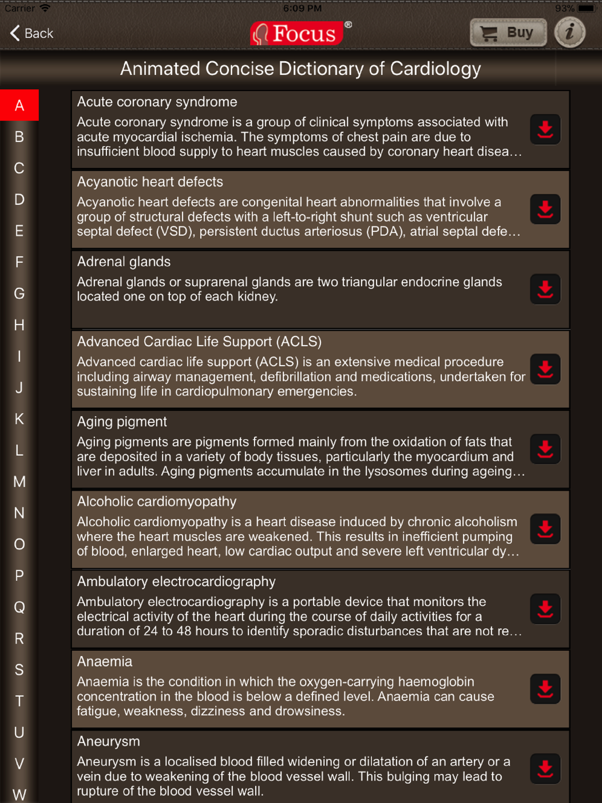 Cardiology Dictionary screenshot 7