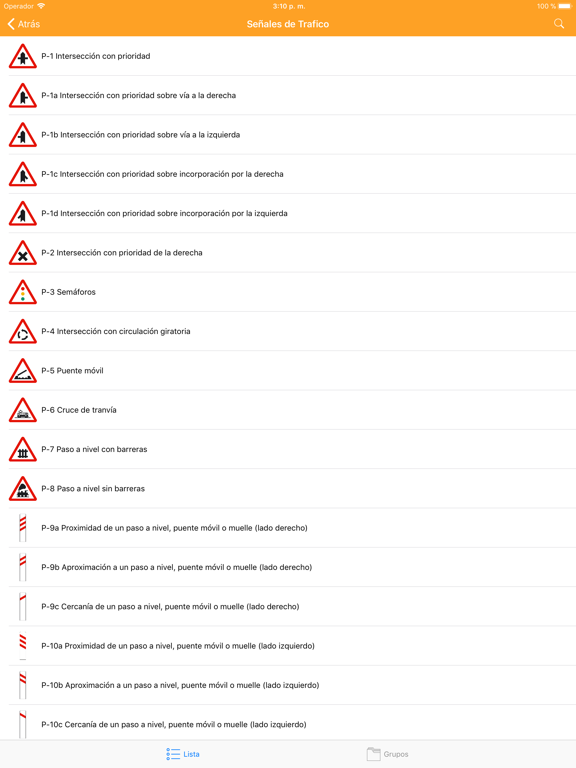 Señales de Trafico de la DGT iPad screenshot 6 - Education app