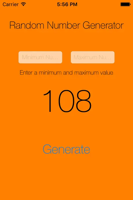 Random Number Generator - Easy