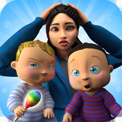 Twins Newborn Baby Daycare Sim Icon
