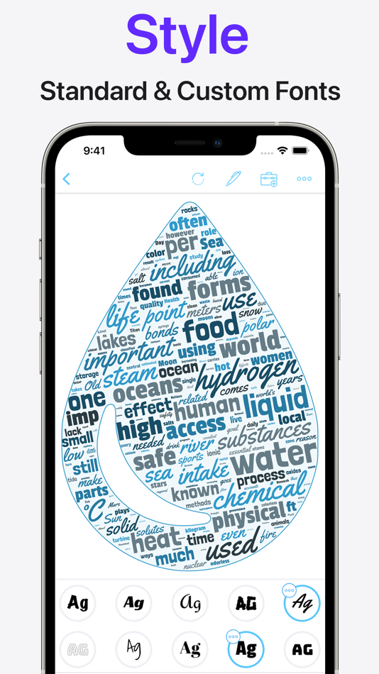 #2. Shapego - Word Cloud Creator (iOS) 由: Libero Spagnolini