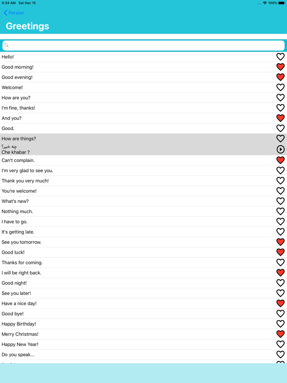MTL Persian Farsi iPad screenshot 3 - Education app
