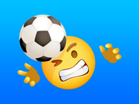 Etiquetas do emoji do futebol