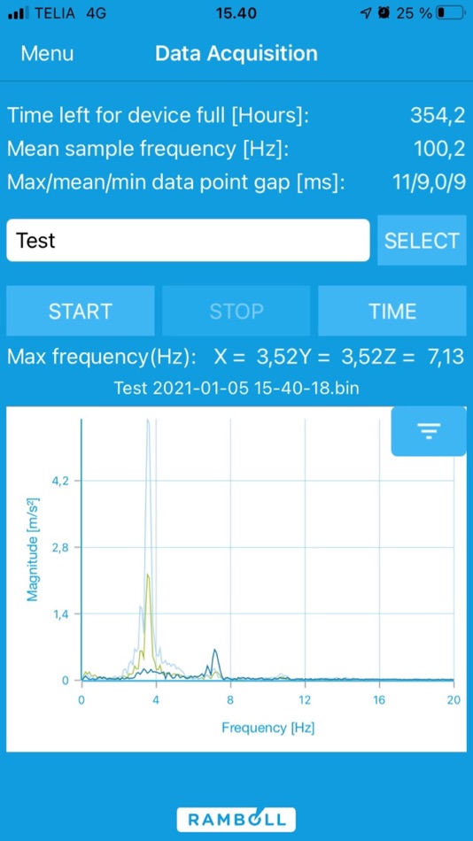 #3. RamVib (iOS) Podle: Ramboll A/S
