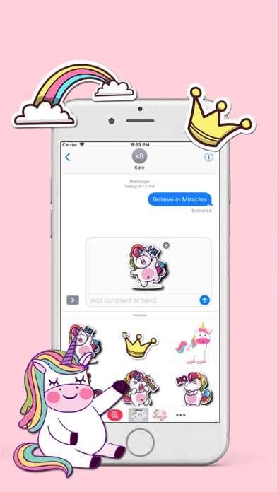 Unicorn World Stickers screenshot 2