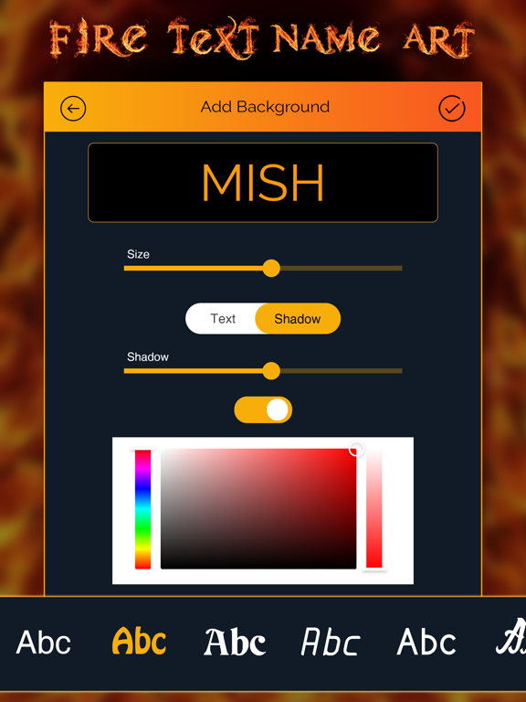 Screenshot #6 pour Fire Text Name Art