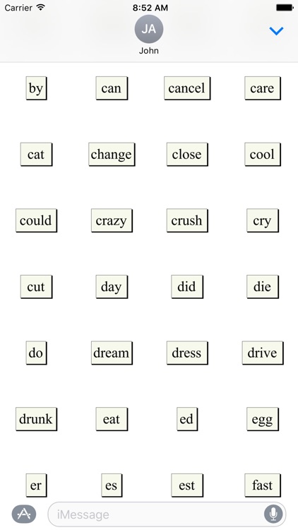 Fridge Words Sticker Pack