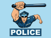 Officer Police Stickers