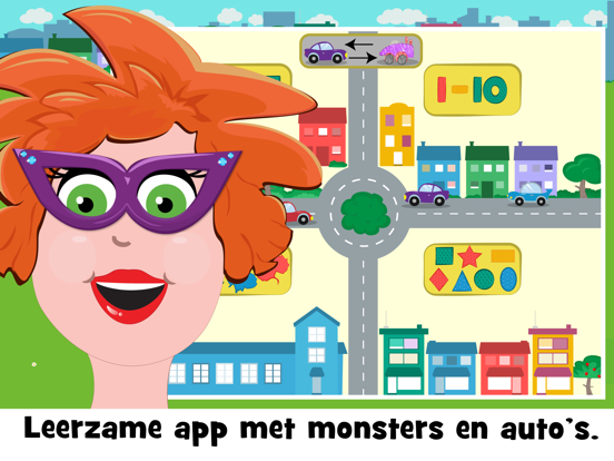 Letters & cijfers met monsters iPad app afbeelding 1