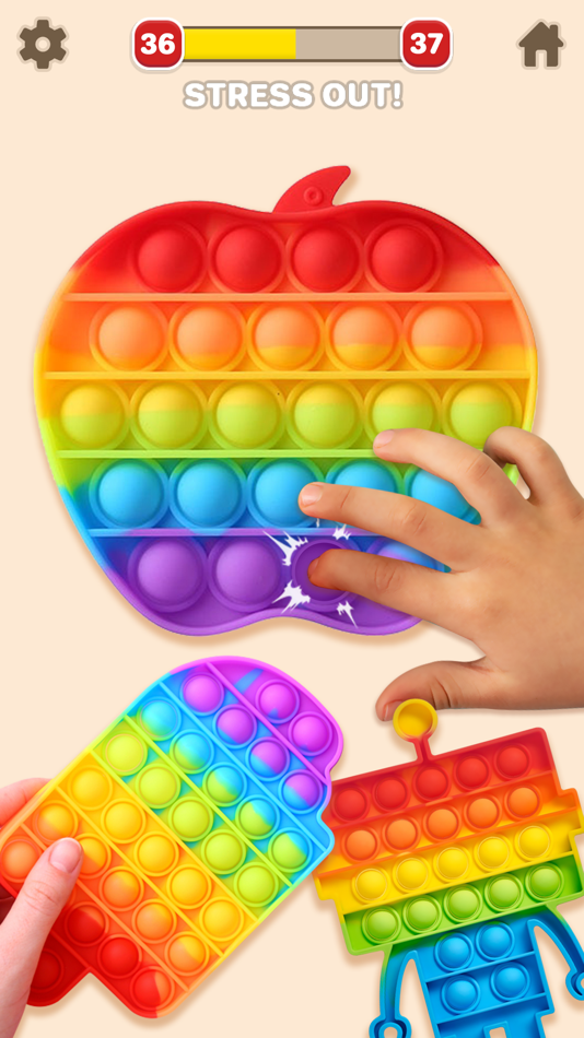 #4. Pop It Fidget Toy 3D - DIY Pop (iOS) Bởi: Bhavana Ponkiya