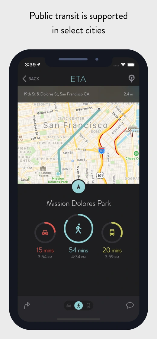ETA - GPS & maps driving times screenshot 4