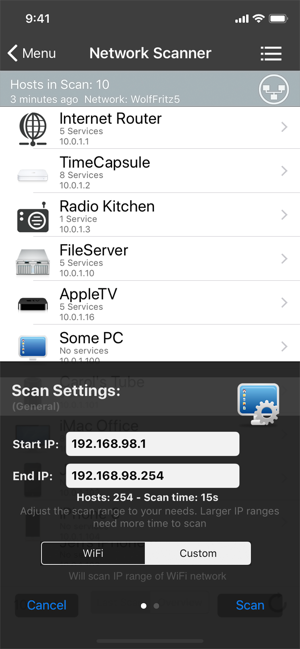 ‎iNet - Network Scanner Screenshot