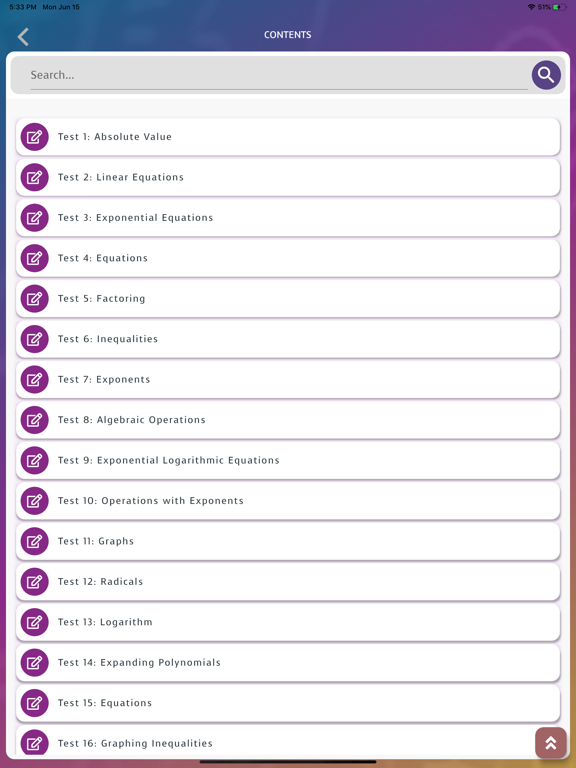 Screenshot #5 pour CLEP College Algebra