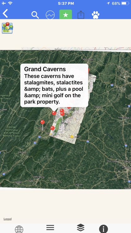 Skyline Dr Shenandoah Tour Map screenshot-3