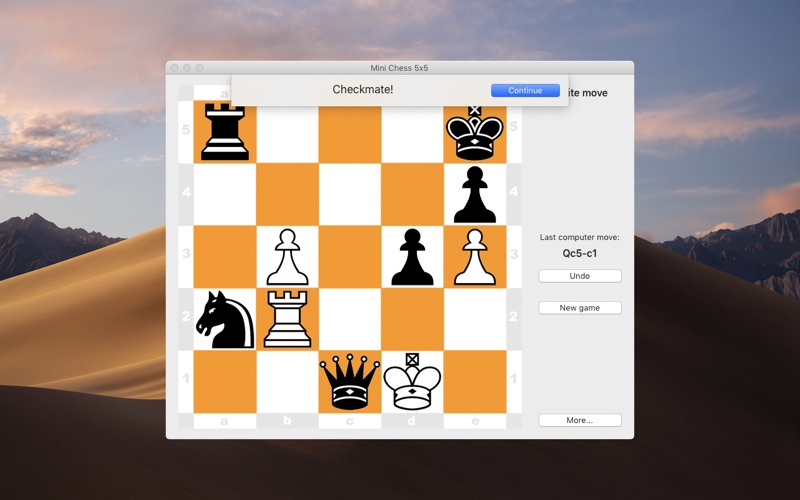 How to cancel & delete mini chess 5x5 3
