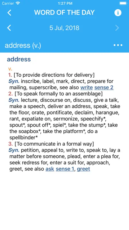 Webster Roget's A-Z Thesaurus screenshot 1 of 5