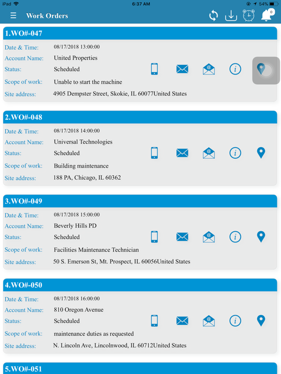Screenshot #5 pour Biznussoft Field Service