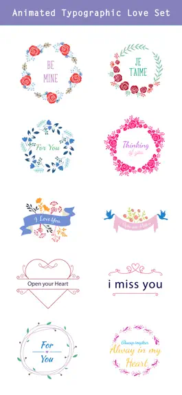 Game screenshot Happy Love Stickers - Animated hack