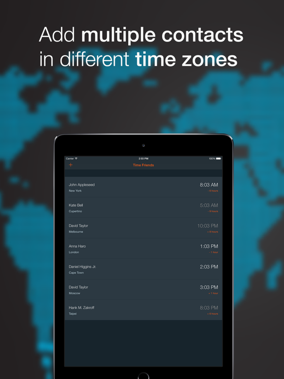 Screenshot #4 pour Time Friends -Time Zones