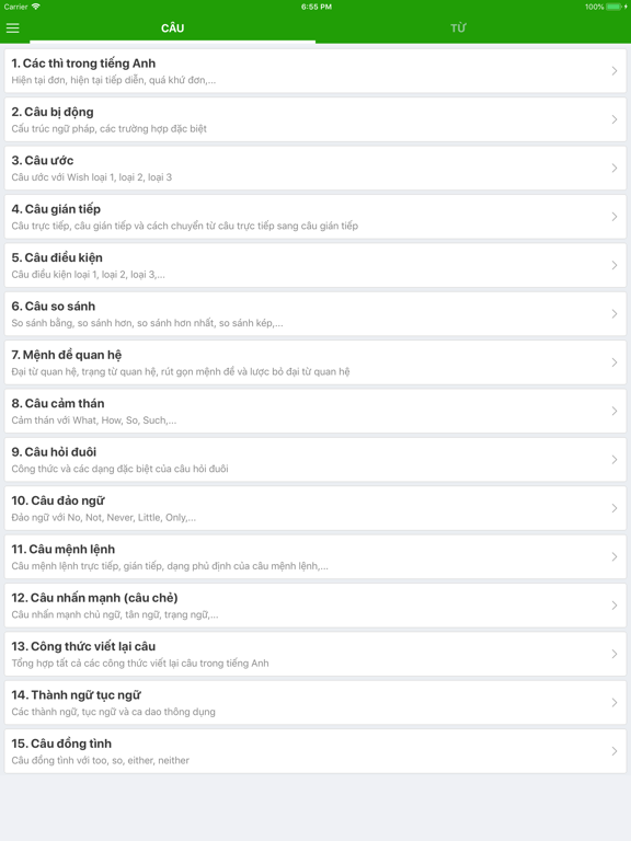Screenshot #4 pour Công thức Ngữ pháp tiếng Anh
