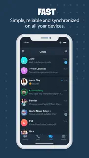 tele messenger chat secure айфон картинки 3