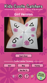 Cootie Catcher Fortune Teller screenshot