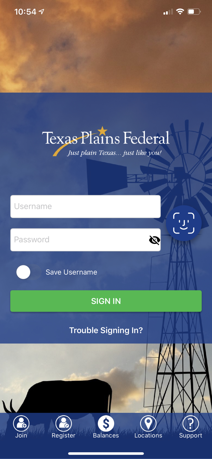 Texas Plains FCU Mobile
