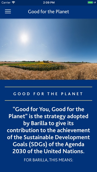 Image of Barilla Sustainability 2018