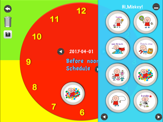 Kids schedule & Kids todo list iPad screenshot