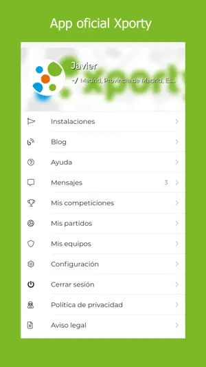Xporty screenshot 1