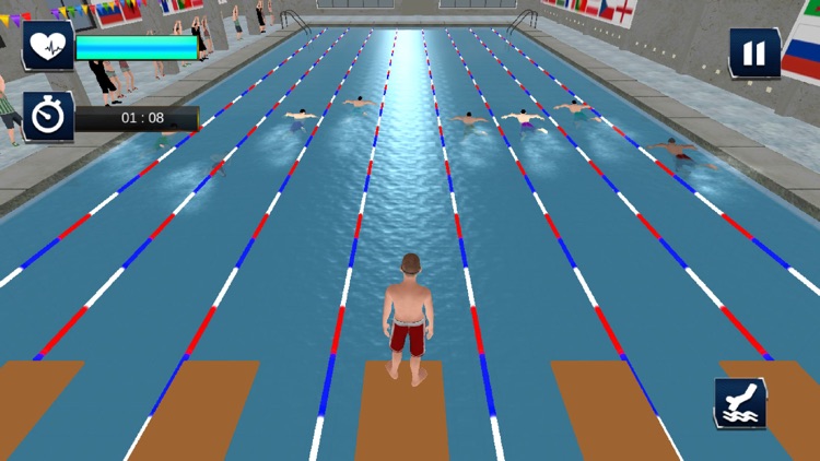 Real Water Swimming Pool Race screenshot-3