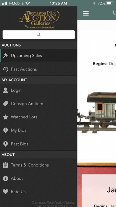 Thomaston Auction Screenshot