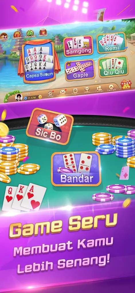 Capsa Susun - Gaple QiuQiu 99 - Games App | MWM