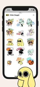 Chikn Nuggit Animated Stickers screenshot #2 for iPhone