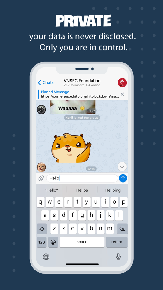 #4. Tele Messenger Chat Secure (iOS) 由: Hoan Ngo Quoc